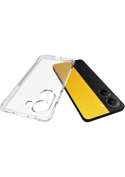 Xiaomi Poco X7 Pro 5g/redmi Turbo 4 5g Tpu Kaymaz Şeffaf Cep Telefonu Kapağı Için (Yurt Dışından)