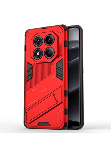 Xiaomi Redmi Note 14 Pro 4g Kılıf Pc+Tpu Kickstand-Kırmızı ile Darbeye Dayanıklı (Yurt Dışından)