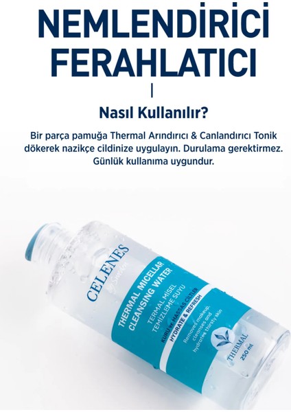Nemlendirici ve Canlandırıcı Thermal Misel Temizleme Suyu Kuru ve Hassas Ciltler 250 ml