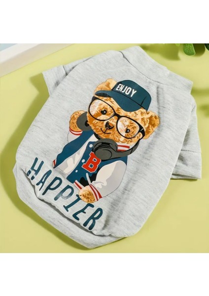 Ayı Desenli Küçük Köpek Sweatshirt