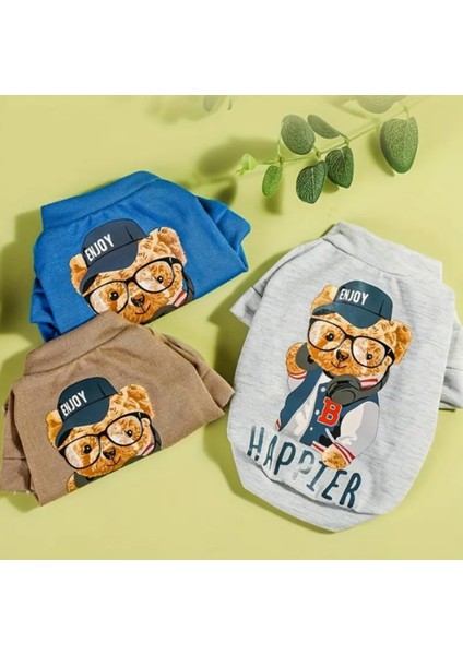 Ayı Desenli Küçük Köpek Sweatshirt