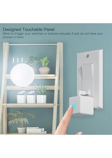 Fingerbot Plus Akıllı Anahtar Botu Fingerbot Plus Basmalı Düğme Akıllı Ev Akıllı Yaşam Uygulama ile Ses Kontrolü (Yurt Dışından)