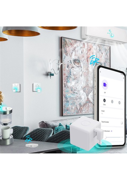 Fingerbot Plus Akıllı Anahtar Botu Fingerbot Plus Basmalı Düğme Akıllı Ev Akıllı Yaşam Uygulama ile Ses Kontrolü (Yurt Dışından)