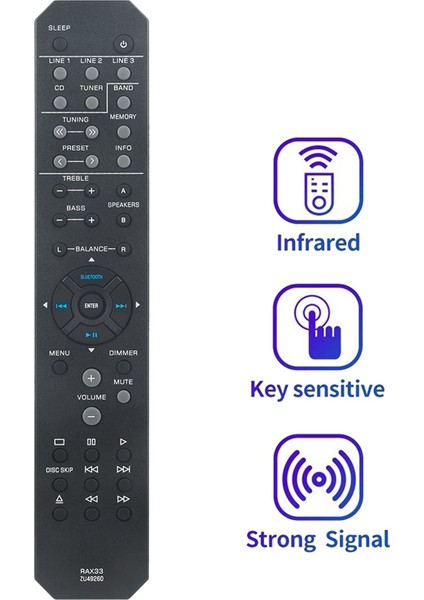 RAX33 Yamaha Stereo Alıcısı Için Uzaktan Kumandayı Değiştirin R-S202 R-S202BL R-S202D RS202 RS202BL RS202D (Yurt Dışından) fiyatları