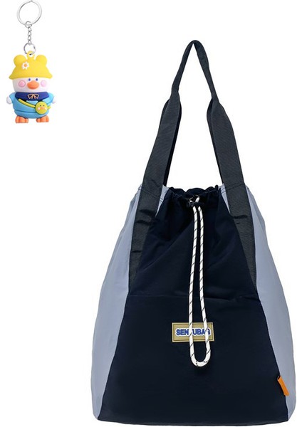 Okul Çantası Ipli Manşetli Sırt Çantası Kadın Büyük Kapasiteli (Yurt Dışından)