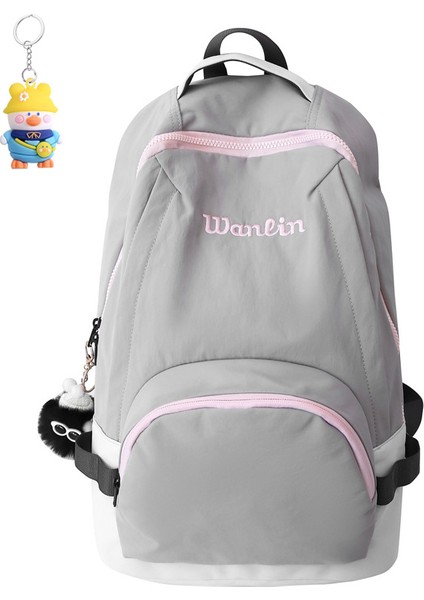 Gündelik Sırt Çantası Büyük Kapasiteli Banliyö Sırt Çantası Moda ve Çok Yönlü Naylon Öğrenci Okul (Yurt Dışından)