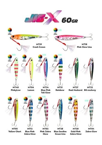 Jig-X 60GR Shore Jigging Jig Yem
