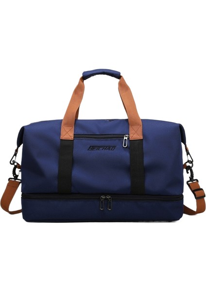 Spor ve Fitness Çantası Yoga Çantası Büyük Kapasiteli Seyahat Çantası Islak ve Kuru Ayırma (Yurt Dışından)