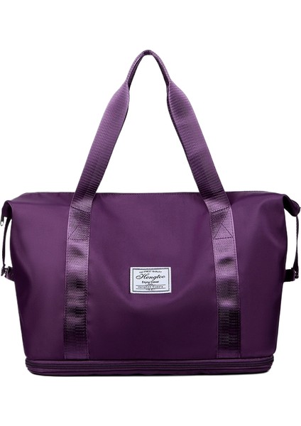 Spor ve Fitness Çantası Yoga Çantası Büyük Kapasiteli Seyahat Çantası Islak ve Kuru Ayırma (Yurt Dışından)