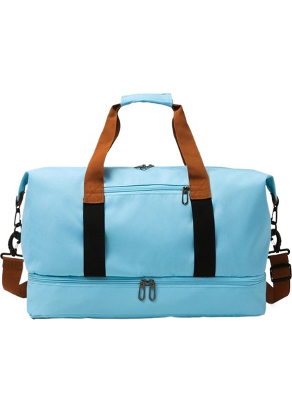 Spor ve Fitness Çantası Yoga Çantası Büyük Kapasiteli Seyahat Çantası Islak ve Kuru Ayırma (Yurt Dışından)