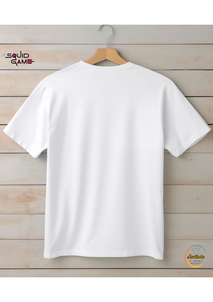 Squid Game 2 Tişörtü- Kalamar Oyunu Baskılı Bisiklet Yaka Beyaz Tişört/t-Shirt- (Tek Adet Fiyatıdır) fırsatları