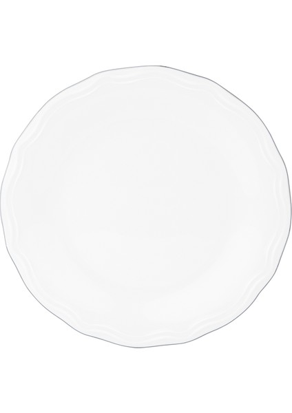 Viola 6 Kişilik 24 Parça Yemek Takımı - Beyaz/silver