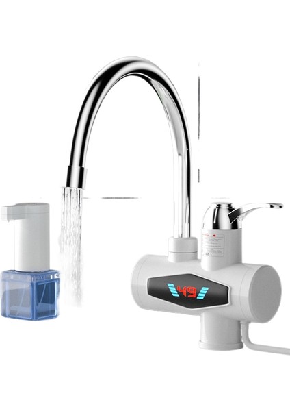 Ev Elektrikli Musluk Mutfak Banyo Lavabo Anında Sıcak ve Soğuk Sıcak Su Musluğu (Yurt Dışından)