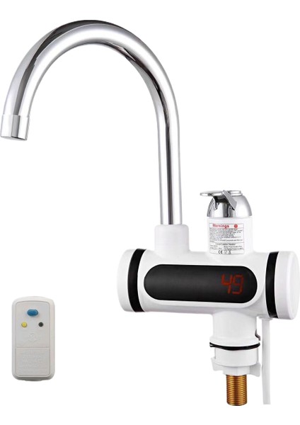 Ev Elektrikli Musluk Mutfak Banyo Lavabo Anında Sıcak ve Soğuk Sıcak Su Musluğu (Yurt Dışından)