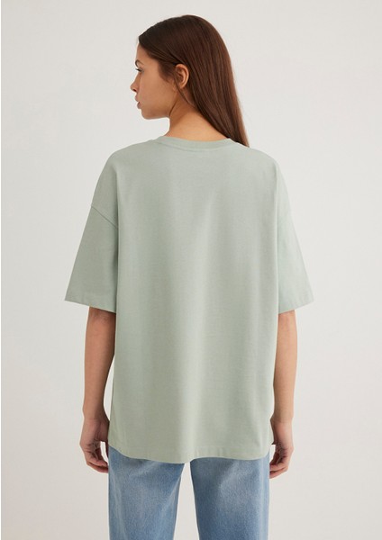 Mavi Logo Baskılı Yeşil Tişört 1611593-71787 indirimleri