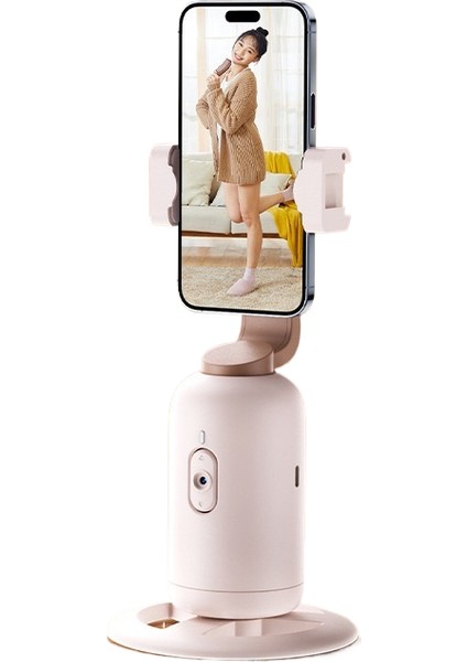 Kamera Kafasını Takip Edin Akıllı Aı Yüz Tanıma 360 ° Cep Telefonu Braketi Sabitleyici Canlı Fotoğrafçılık Otomatik Izleme (Yurt Dışından)