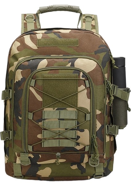 Açık Taktik Dağcılık Kamp Çantası 50-65L Büyük Kapasiteli Genişletilebilir Su Geçirmez Aşınmaya Dalı Omuz Çantası (Yurt Dışından)