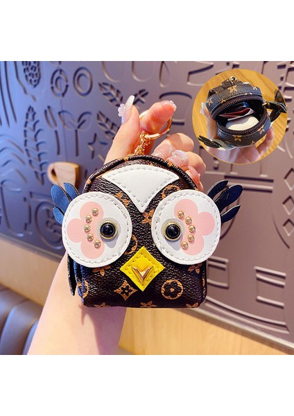 Kadın Baykuş Makyaj El Ruj Ile Bozuk Para Cüzdanı (Yurt Dışından)