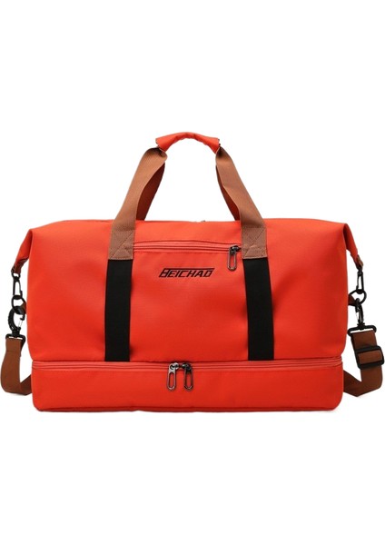 Spor ve Fitness Çantası Yoga Çantası Büyük Kapasiteli Seyahat Çantası Islak ve Kuru Ayırma (Yurt Dışından)