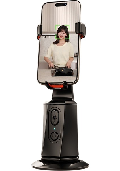 Kamera Kafasını Takip Edin Akıllı Aı Yüz Tanıma 360 ° Cep Telefonu Braketi Sabitleyici Canlı Fotoğrafçılık Otomatik Izleme (Yurt Dışından)