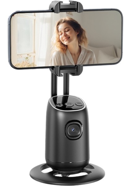 Kamera Kafasını Takip Edin Akıllı Aı Yüz Tanıma 360 ° Cep Telefonu Braketi Sabitleyici Canlı Fotoğrafçılık Otomatik Izleme (Yurt Dışından)