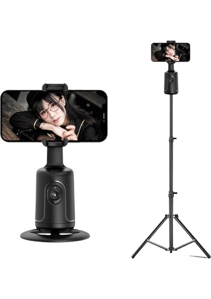 Kamera Kafasını Takip Edin Akıllı Aı Yüz Tanıma 360 ° Cep Telefonu Braketi Sabitleyici Canlı Fotoğrafçılık Otomatik Izleme (Yurt Dışından)