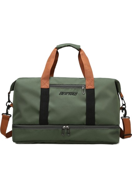 Spor ve Fitness Çantası Yoga Çantası Büyük Kapasiteli Seyahat Çantası Islak ve Kuru Ayırma (Yurt Dışından)