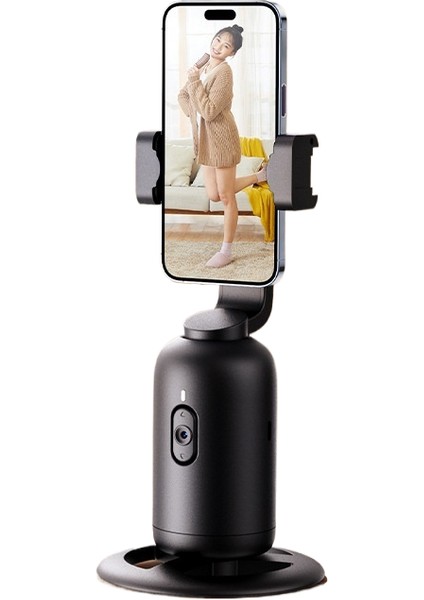 Kamera Kafasını Takip Edin Akıllı Aı Yüz Tanıma 360 ° Cep Telefonu Braketi Sabitleyici Canlı Fotoğrafçılık Otomatik Izleme (Yurt Dışından)