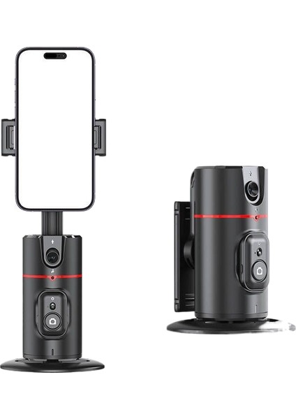 Kamera Kafasını Takip Edin Akıllı Aı Yüz Tanıma 360 ° Cep Telefonu Braketi Sabitleyici Canlı Fotoğrafçılık Otomatik Izleme (Yurt Dışından)