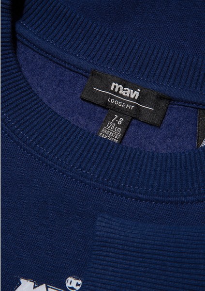 M6S10082-70491 Erkek Çocuk Metal Force Baskılı Sweatshirt