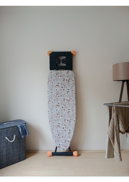 Ütü Masası Kılıfı Büyük Boy Ipli Stoperli Keçeli Kılıfı Örtüsü Bezi 55X140CM Silver Garden