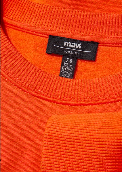 Çocuk Sweatshirt M6S10080-82823 Turuncu fırsatları