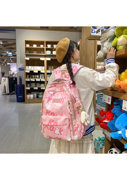 Ortaokul Kızları Niş Harajuku Tasarım Sırt Çantası (Yurt Dışından) fırsatları