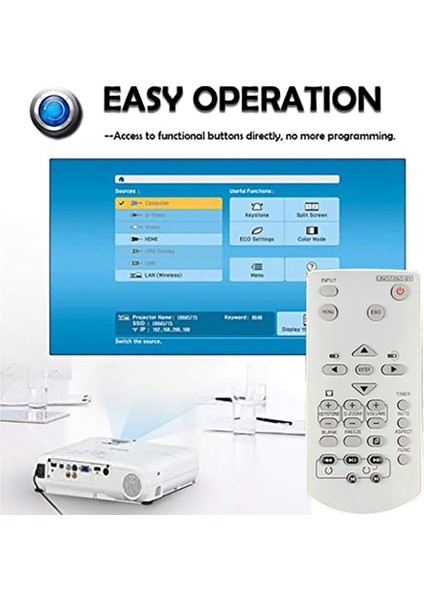 Casıo Projektör Için Projektör Uzaktan Kumandası YT-141 XJ-A142 XJ-A147 XJ-A242 XJ-A247 Yedek Uzaktan Kumanda (Yurt Dışından) fırsatları