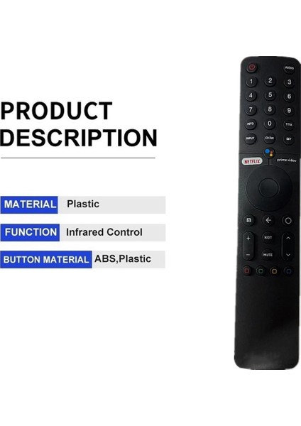 Xmrm-19 Mi Tv Için Bluetooth Ses Uzaktan Kumanda Android 4K P1 Akıllı Tv Uzaktan Kumanda L43M6-6AEU (Yurt Dışından)