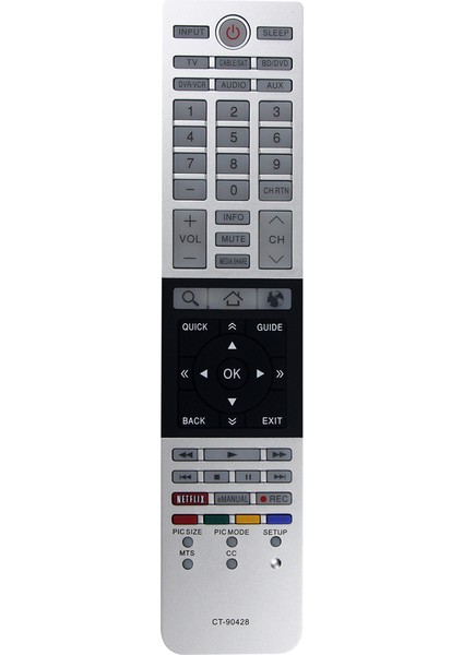 CT-90428 Toshiba Tv Için Uzaktan Kumandayı Değiştirin 39L4300UM 39L4300U 58L4300U 32L4300U 65L7300U 50L4300U 50L7300U 58L7300U (Yurt Dışından)