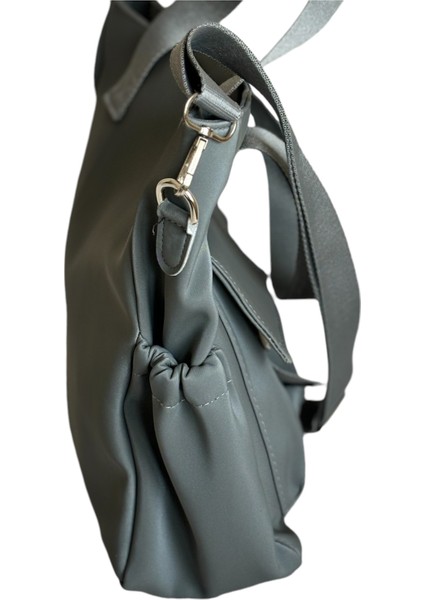 Kadın Gri Çok Gözlü Anne Bebek Çantası ve Tablet İçin El ve Omuz Çantası fiyatları