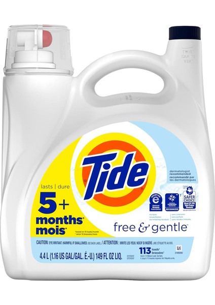 Free & Gentle Sıvı Çamaşır Deterjanı 113 Yıkama 4.4 lt
