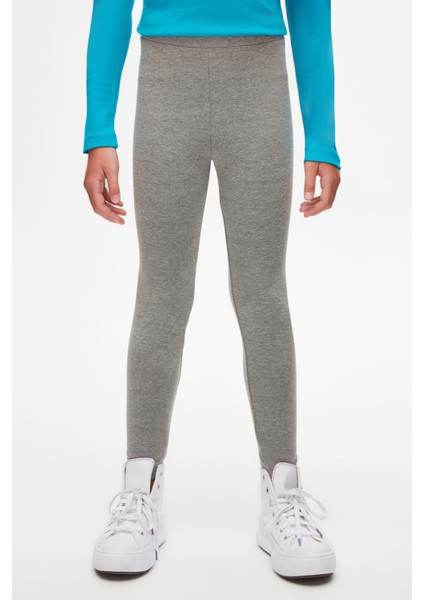 Buz Gri Basic Kız Çocuk Yazlık Tayt fiyatları