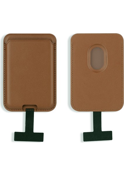 Crd-09 Dahili Şarj Soket Aparatlı Magnetik Pu Deri Kartlık