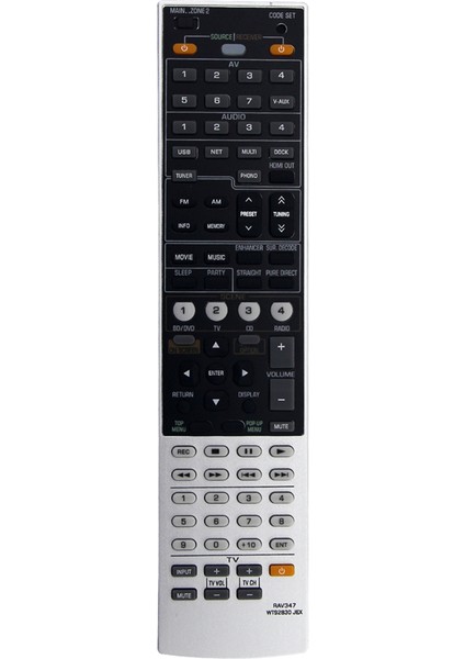 RAV347 WT92830JEX Yamaha Av Alıcısı Için Değiştirilmiş Uzaktan Kumanda RX-V1067BL RX-V1067 RXV1067BL RXV1067 RX-A1000 (Yurt Dışından)