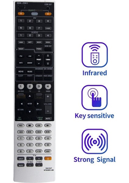 RAV347 WT92830JEX Yamaha Av Alıcısı Için Değiştirilmiş Uzaktan Kumanda RX-V1067BL RX-V1067 RXV1067BL RXV1067 RX-A1000 (Yurt Dışından) fiyatları