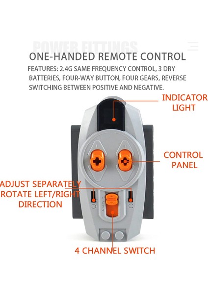 Yüksek Teknoloji Güç Fonksiyonlu Uzaktan Kumanda Alıcısı Kiti 8885 Ir Uzaktan Kumanda ve 8884 Ir Alıcısı Dıy Yapı Bloğu Için (Yurt Dışından) fiyatları