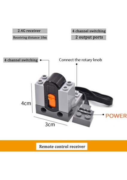 Yüksek Teknoloji Güç Fonksiyonlu Uzaktan Kumanda Alıcısı Kiti 8885 Ir Uzaktan Kumanda ve 8884 Ir Alıcısı Dıy Yapı Bloğu Için (Yurt Dışından) indirimleri