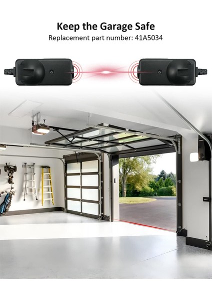 Adet Garaj Kapısı Açıcı Güvenlik Sensörü Işın Gözler Braketler ile Liftmaster Sears Chamberlain Için Fit (Yurt Dışından)