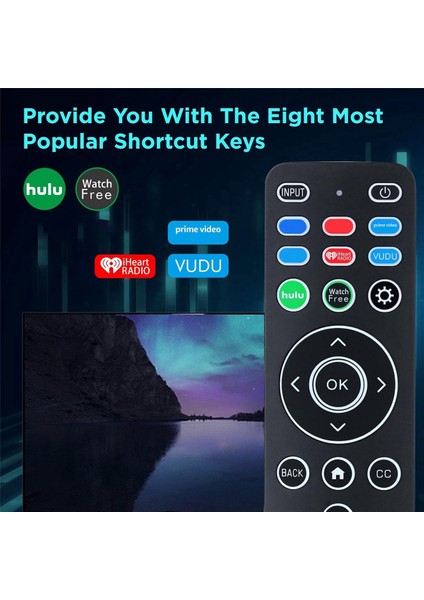 Vizio Akıllı Tv Için Evrensel XRT260 Arkadan Aydınlatmalı Uzaktan Kumanda Değişimi Düğmeli Disney, Netflix, Prime Video, Xumo, Vedu (Yurt Dışından) indirimleri