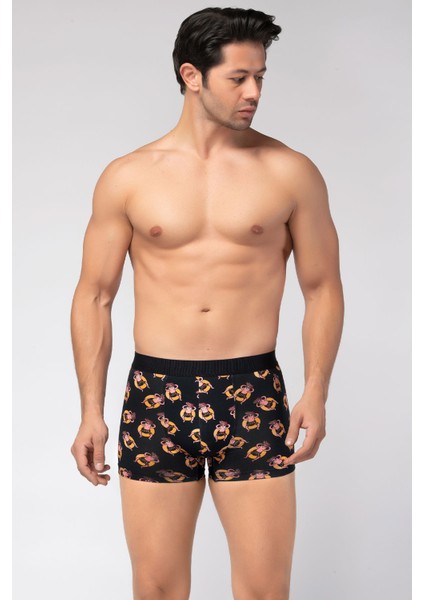 Erkek Dijital Baskı Desenli Boxer 5'li