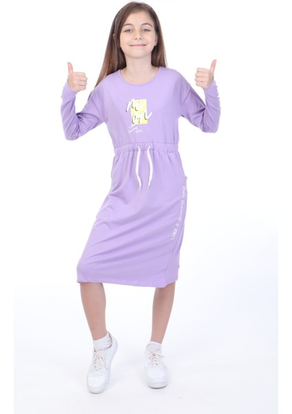 Kız Çocuk Baskılı Elbise