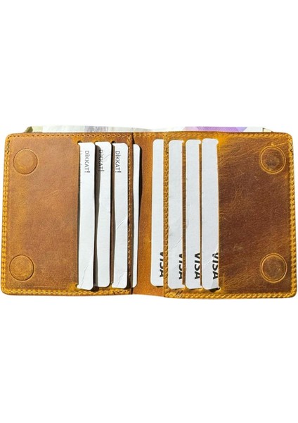 Hakiki Gerçek Deri Cüzdan Para Koyma Bölmeli Kartlık ve Mıknatıs Kapama - Unisex fiyatları