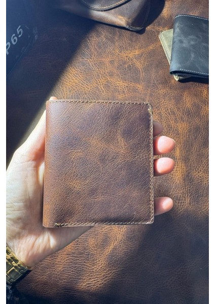Hakiki Gerçek Deri Cüzdan Para Koyma Bölmeli Kartlık ve Mıknatıs Kapama - Unisex modelleri